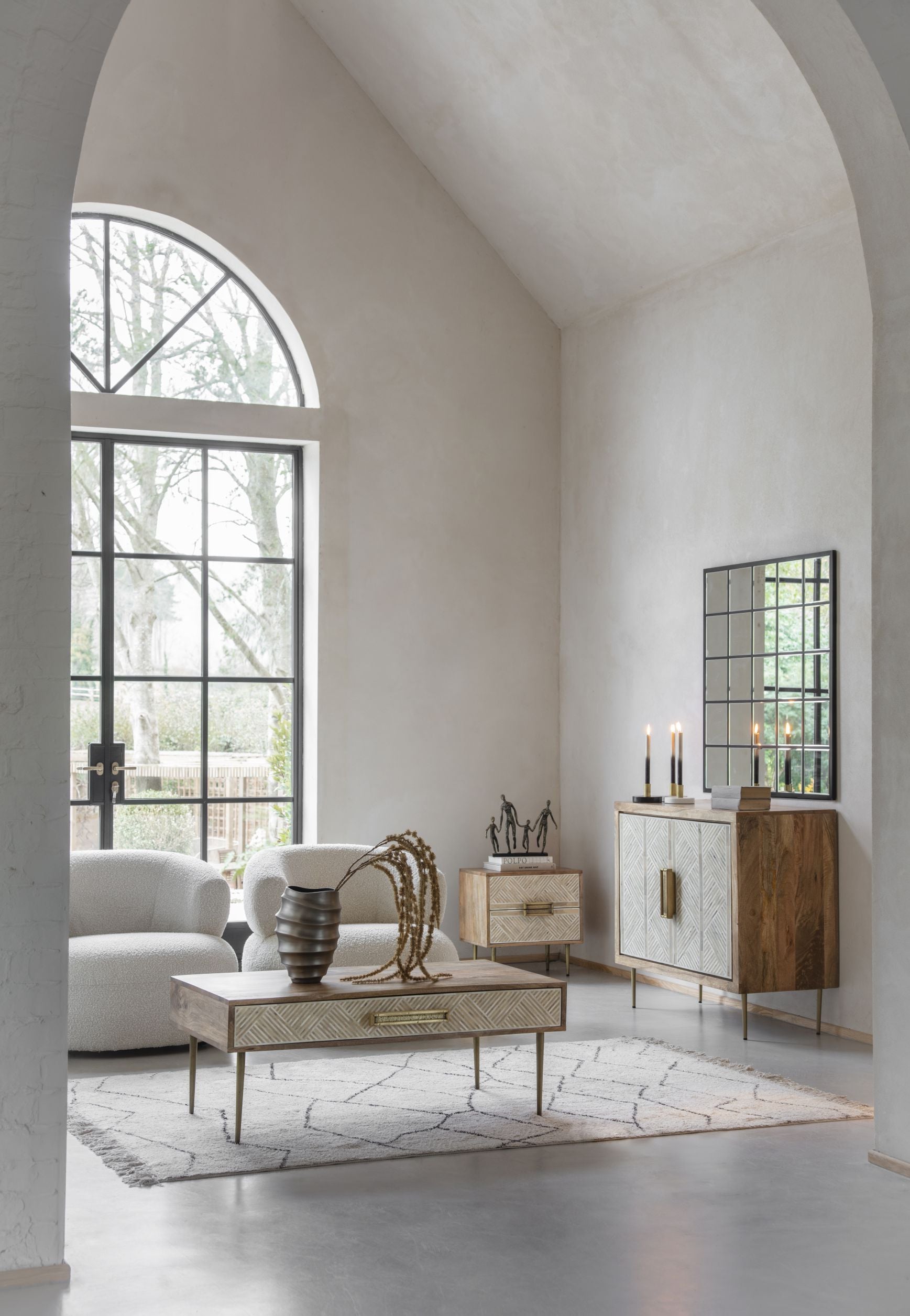 Olivia Occasional Chair in Boucle Ivory