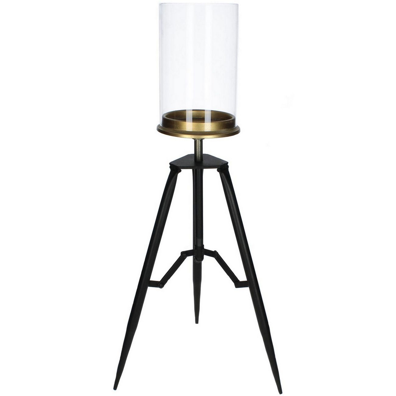 Clear And Black Tripod Hurricane - Small and Medium Sizes