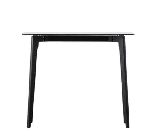 Table console en verre noir Blair