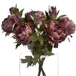 Pivoine rose en spray vieux rose
