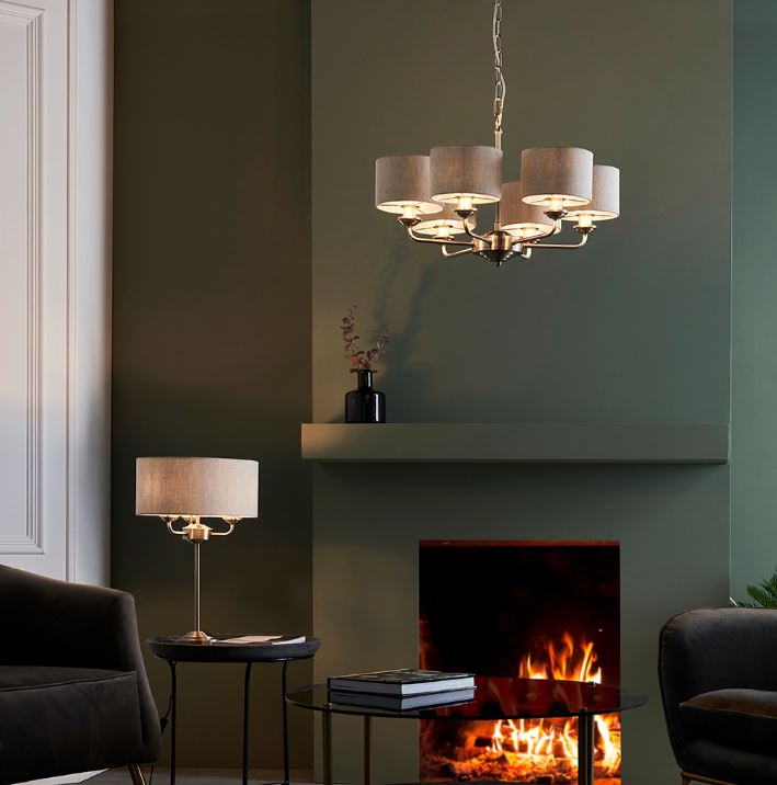 Highclere 6lt pendant