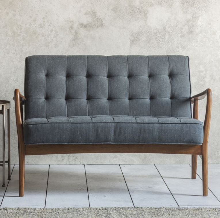 Humber 2 Seater Grey Linen Sofa
