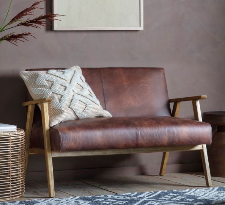 Neyland 2 Seater Leather Sofa