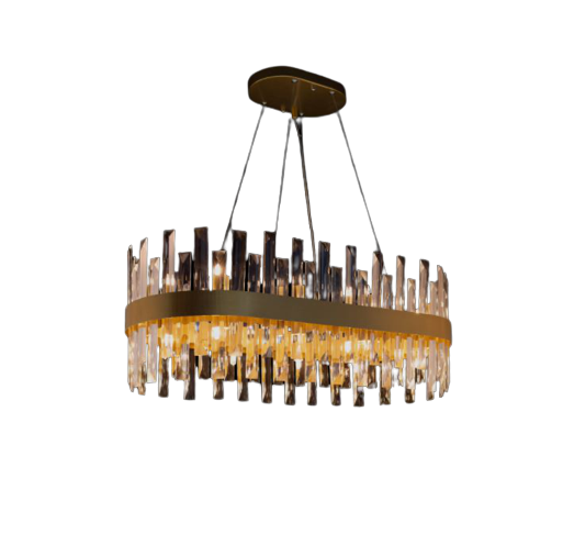 Zenna Oval Pendant Satin Gold Ceiling Light