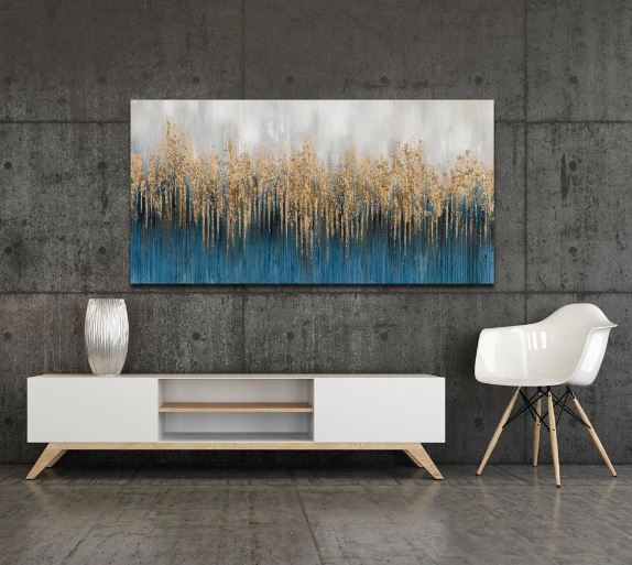 Azures Oil Painted Canvas