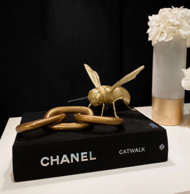 Gold Decorative Bee Ornament