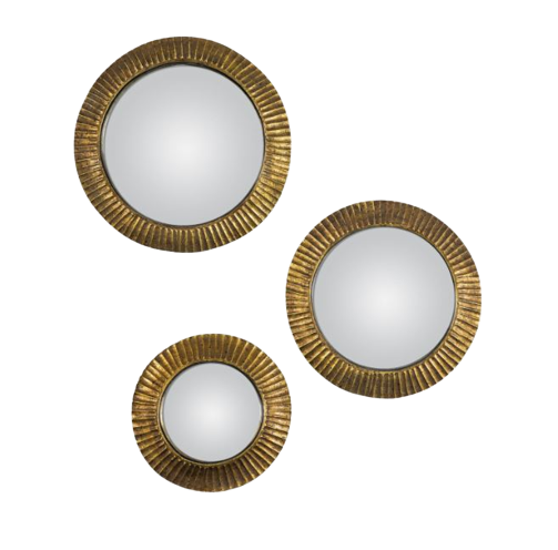 Exbury Convex Mirrors Bronze (Set of 3)