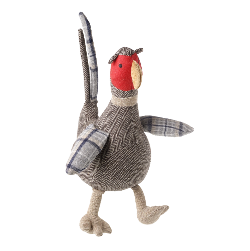 Arrêt de porte en tissu faisan