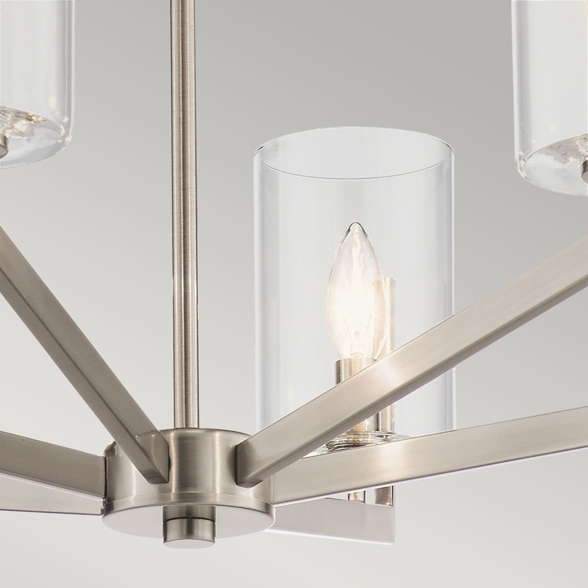 6 Light Ceiling Chandelier in Classic Pewter Finish