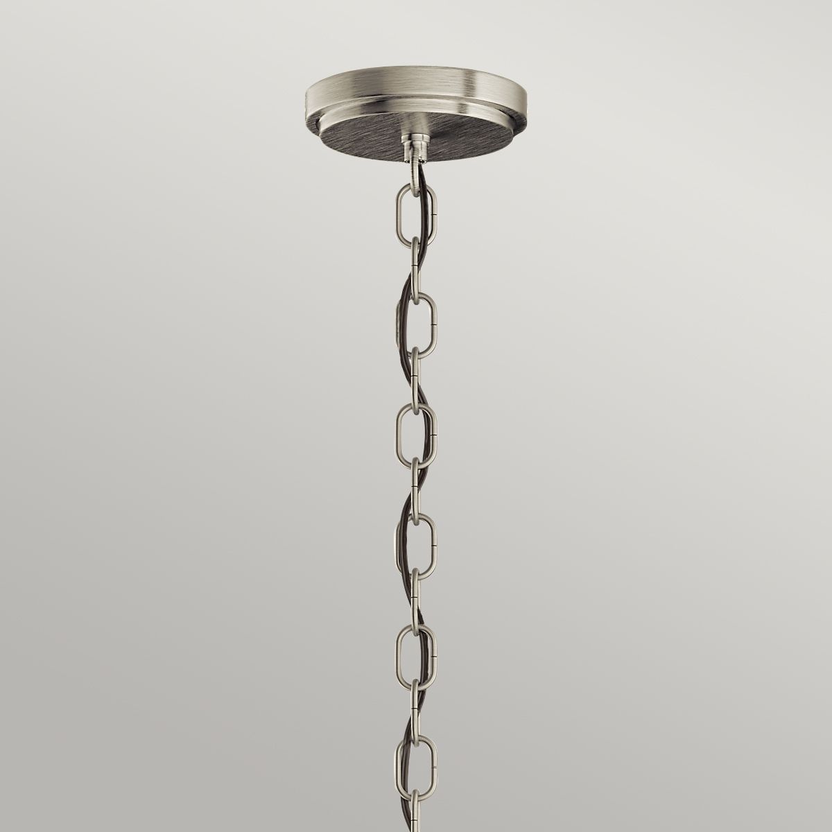 3 Light Ceiling Light In Brushed Nickel Finish