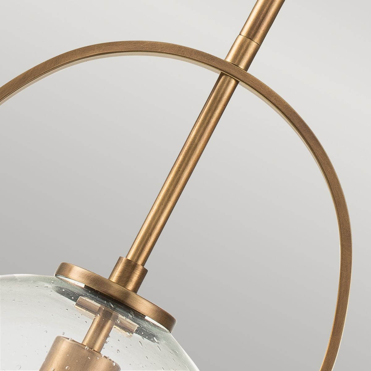 Ceiling Pendant In Heritage Brass With Clear Glass - Medium