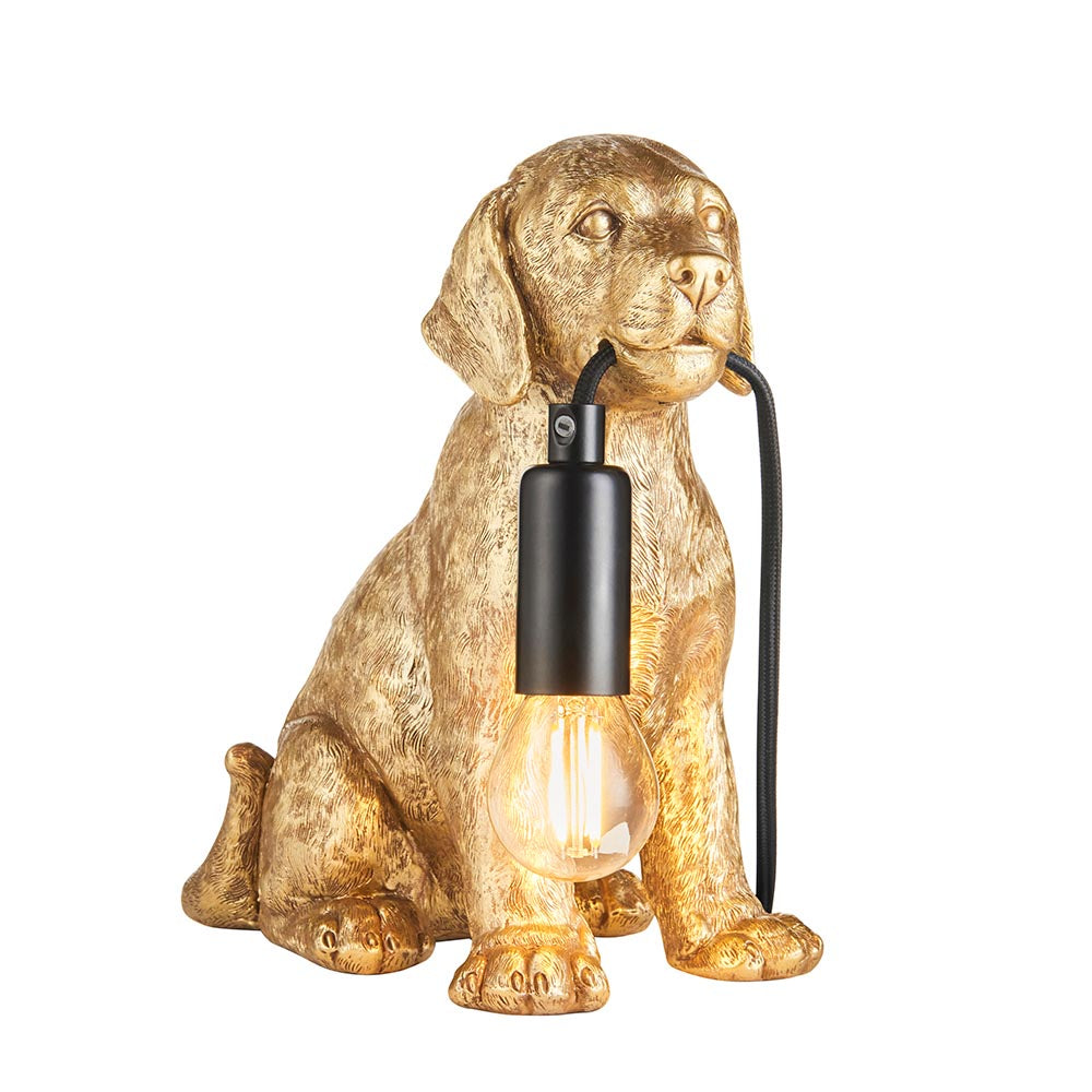 Rechteckige Tischlampe Schwarz