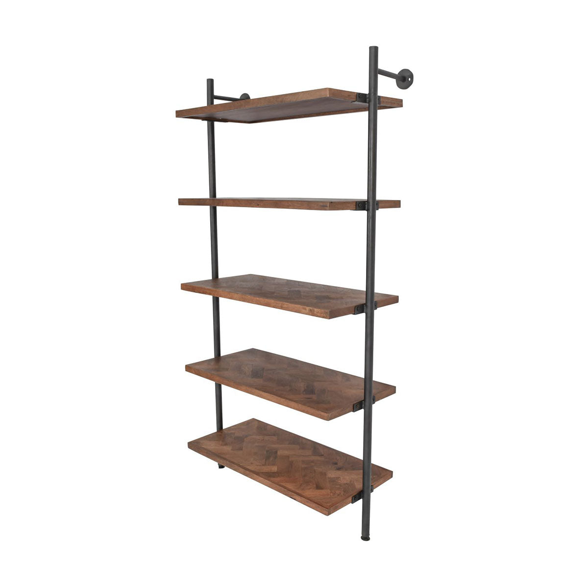 Burnham Herringbone top Ladder Shelving Unit