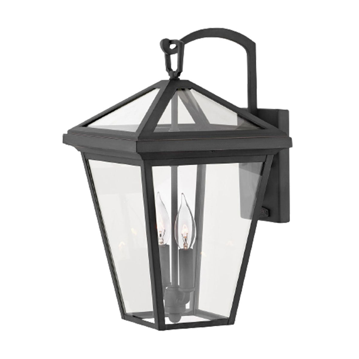 Place Small Wall Lantern In Museum Black Finish IP44
