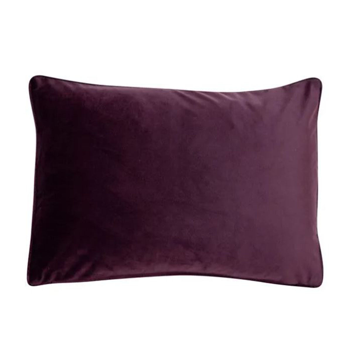 Aubergine Velvet Cushion 30x45cm