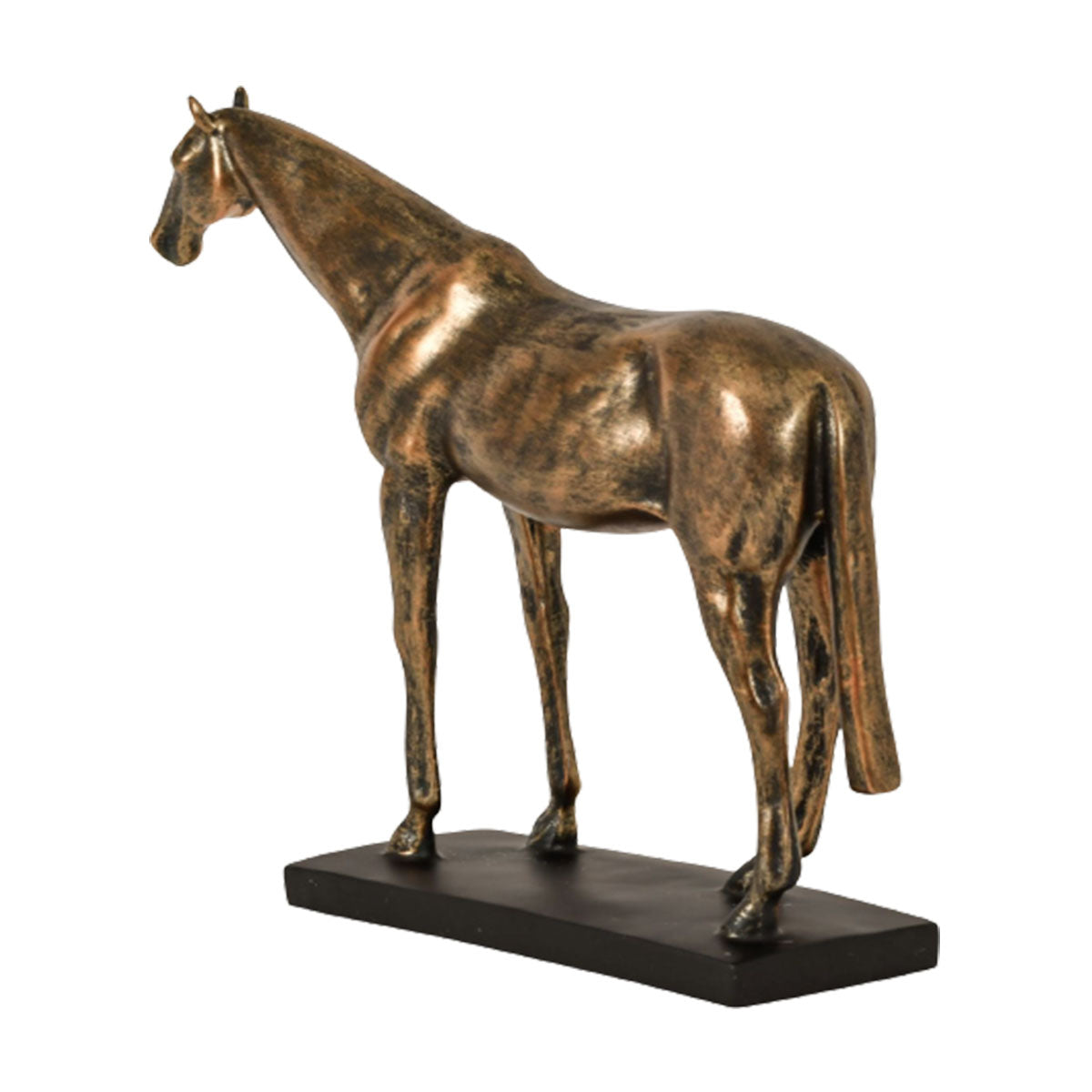Drambuie Bronze Resin Horse Sculpture Head Up