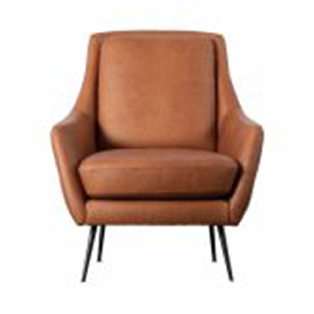 Fauteuil en cuir marron