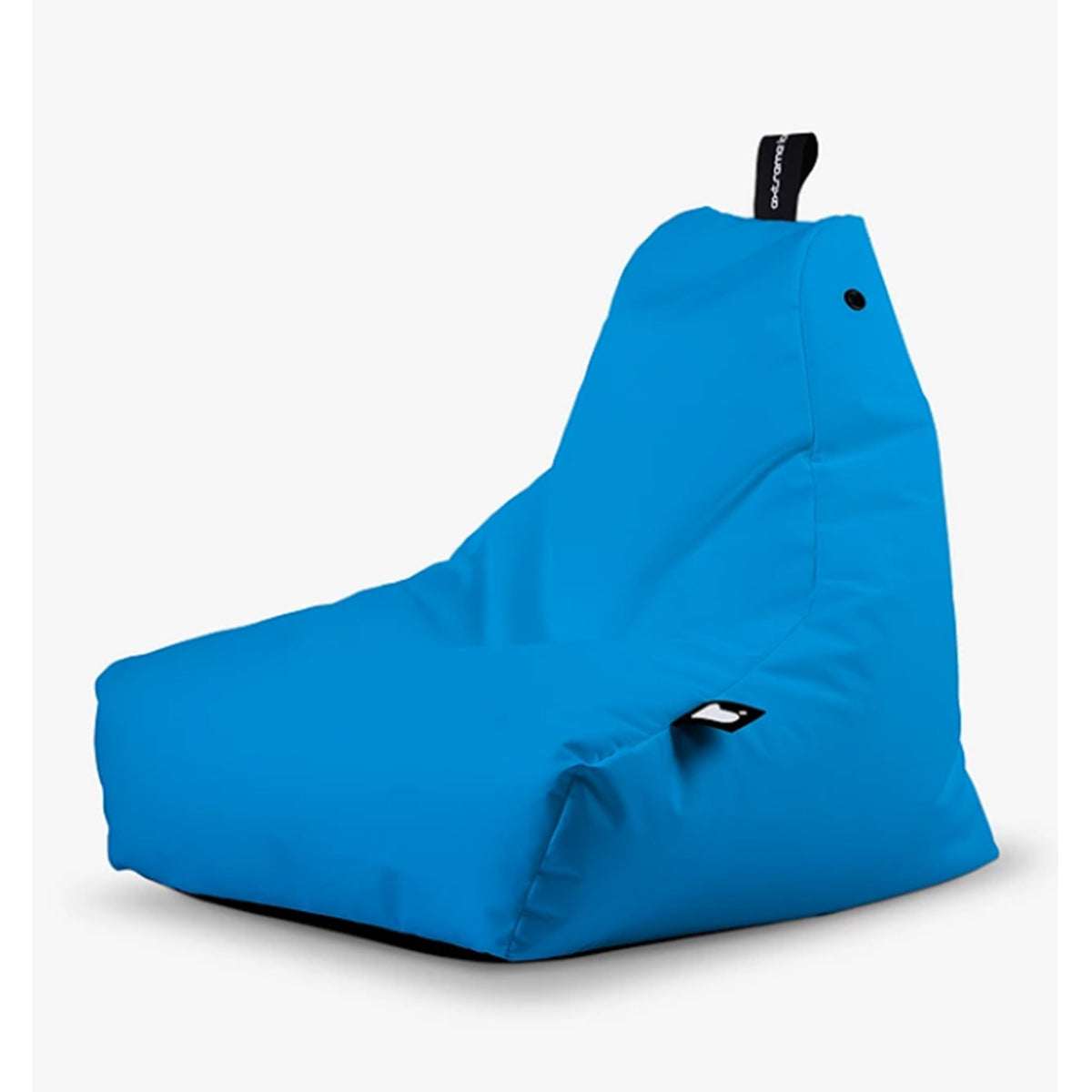 Blauer Mini-Sitzsack für den Außenbereich