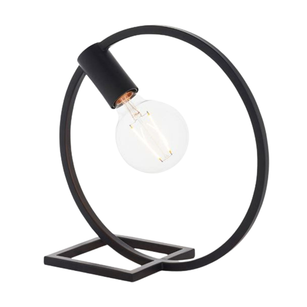 Kreis Tischlampe Schwarz