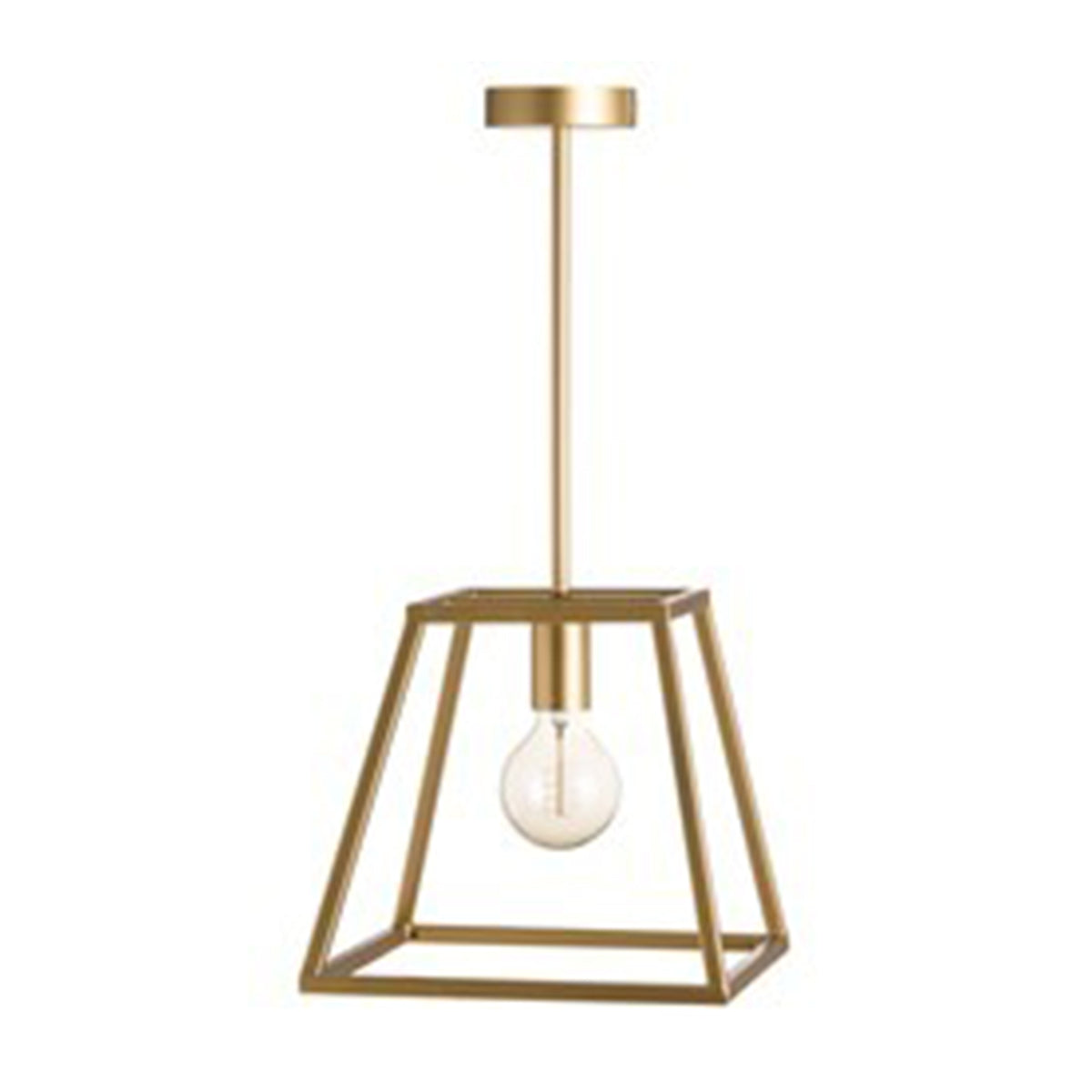 Brass Piped Pendant Light