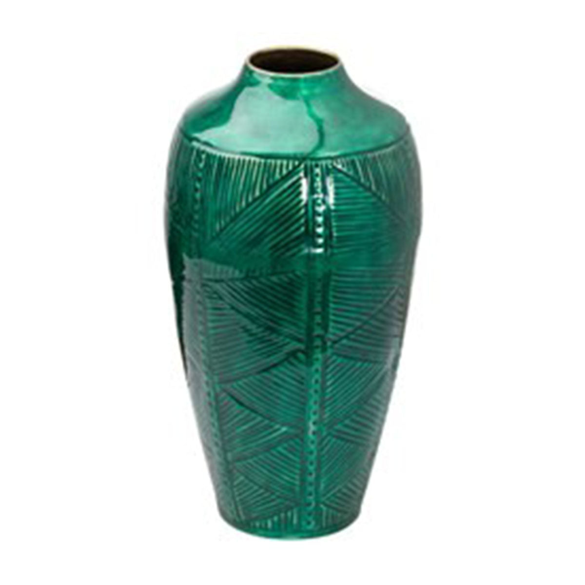 Vase d’urne trempé en céramique gaufrée en laiton aztèque 