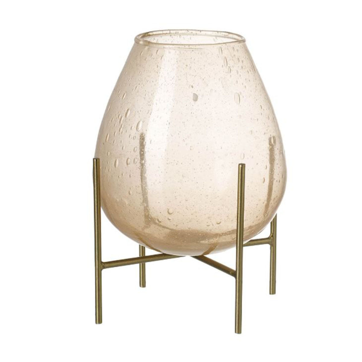 Lucy Vase With Stand (pink bubble)