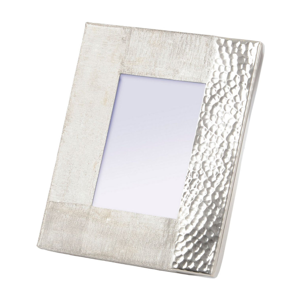 Fuse Hammered and Brushed 5X7 Inch Photo Frame in Silver Finish