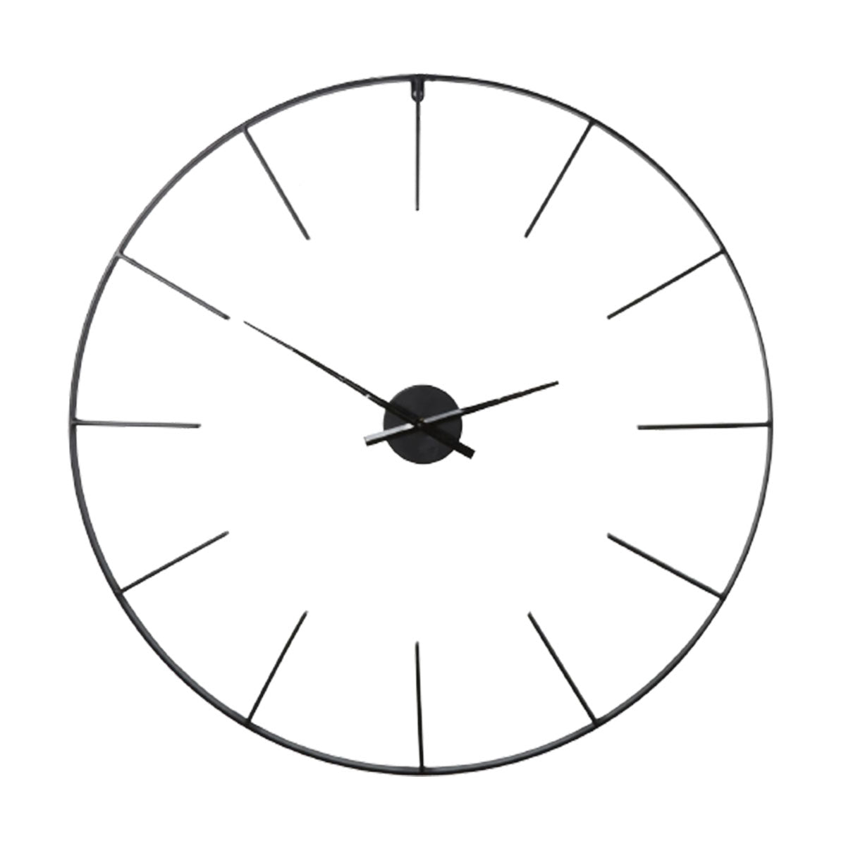 Tiverton Black Skeleton Wall Clock 80cm diameter