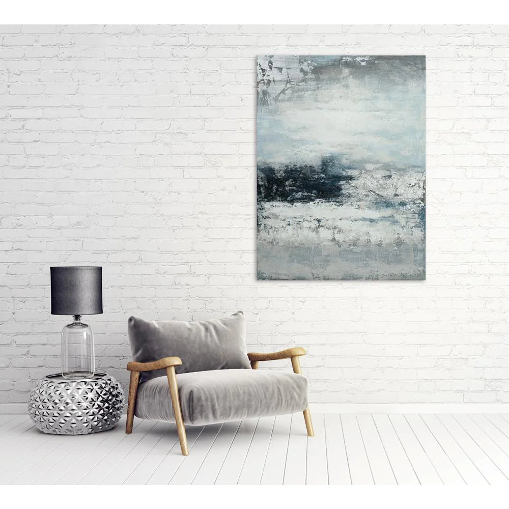 Silver & Blue Canvas