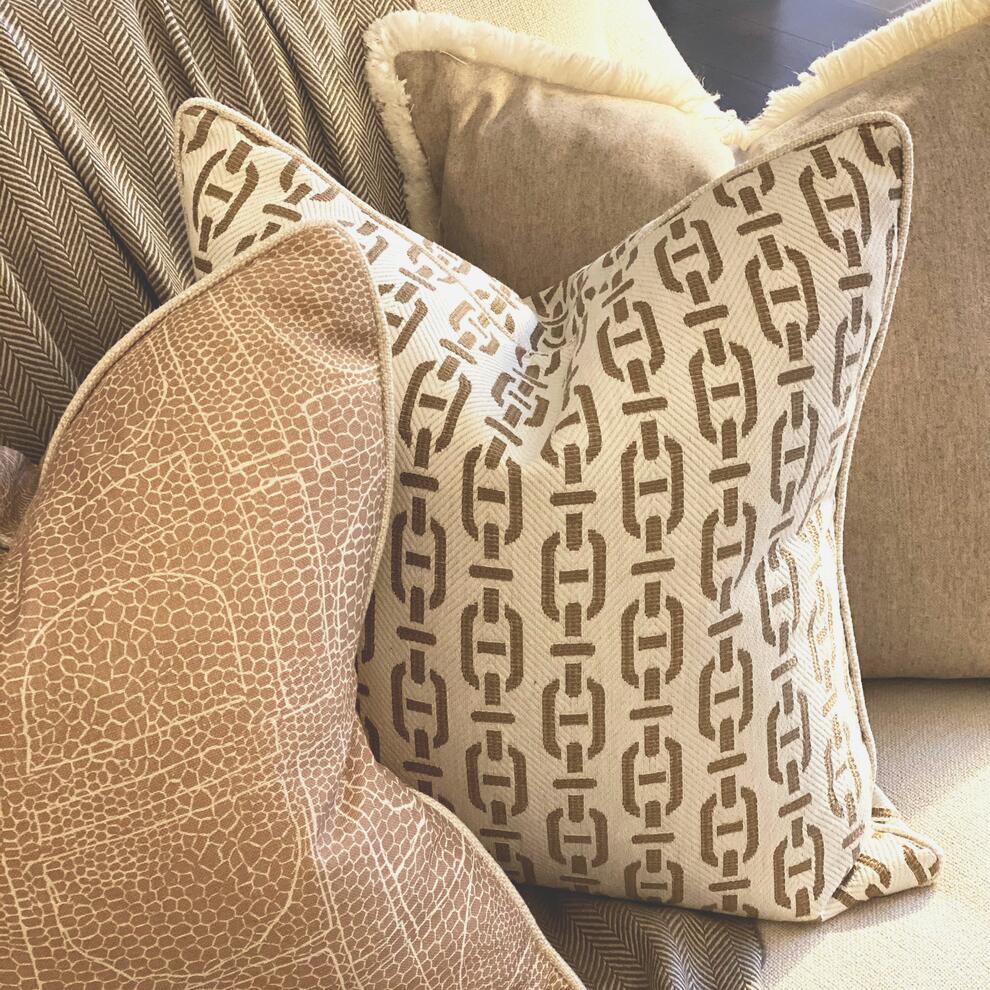 Burlington Tan Cushion 55x55cm