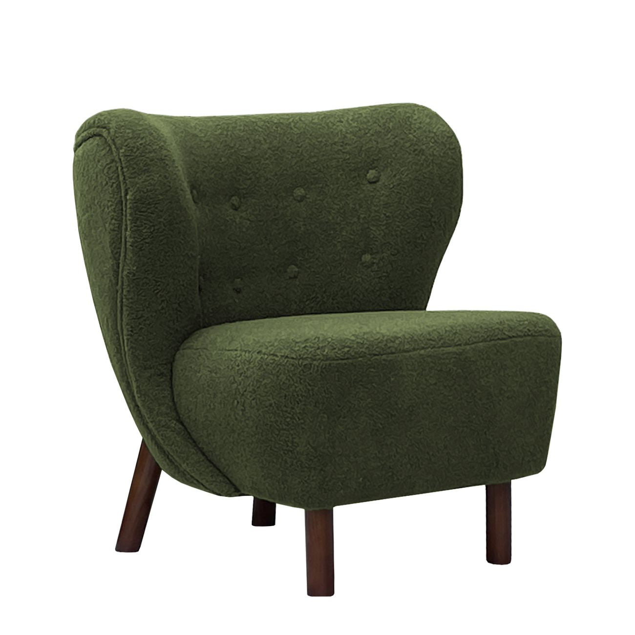 Julia Beistellstuhl Hunter Green Boucle