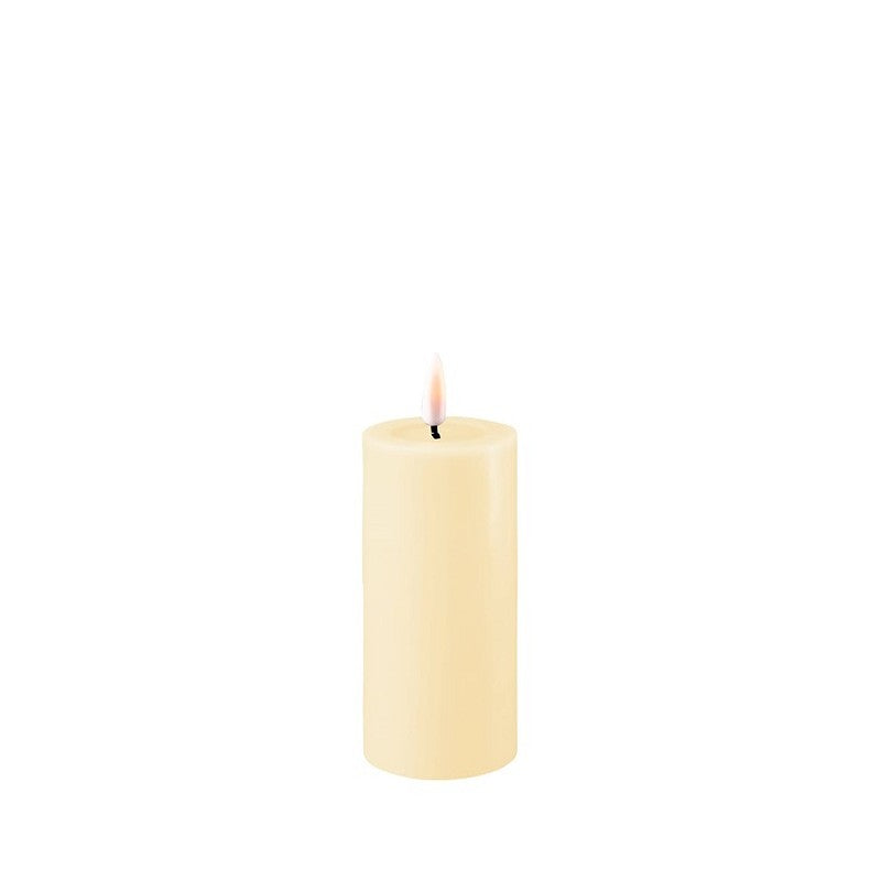 Cream Real Flame LED Candle 5x10cm