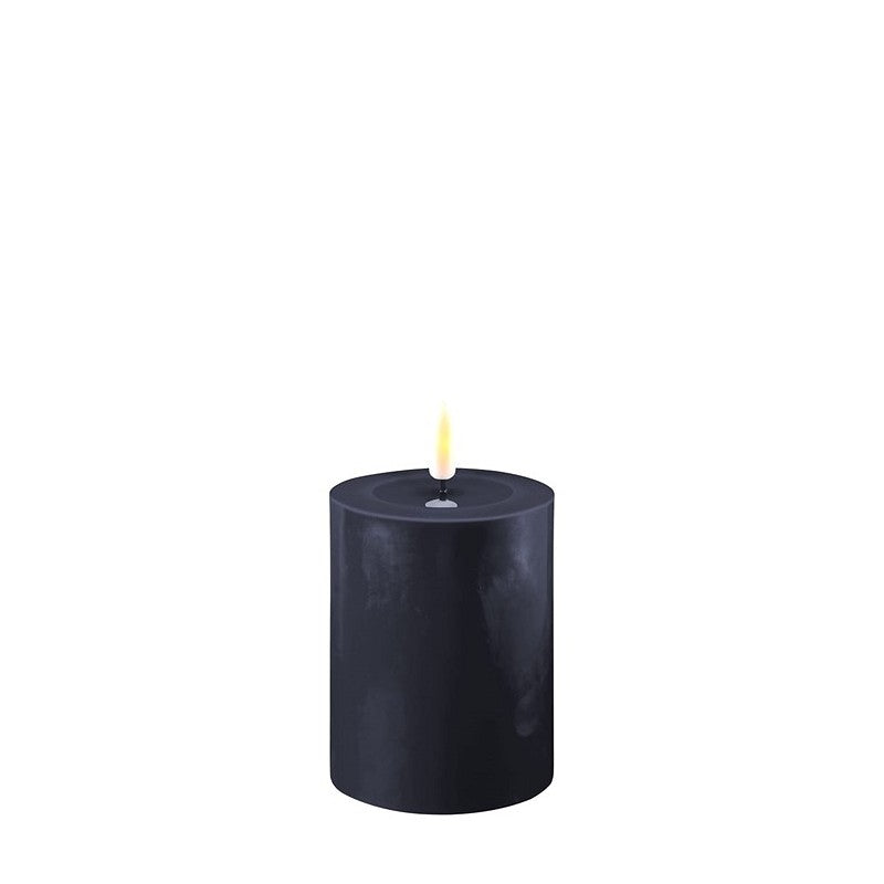 Royal Blue Real Flame LED Candle 7.5x10cm