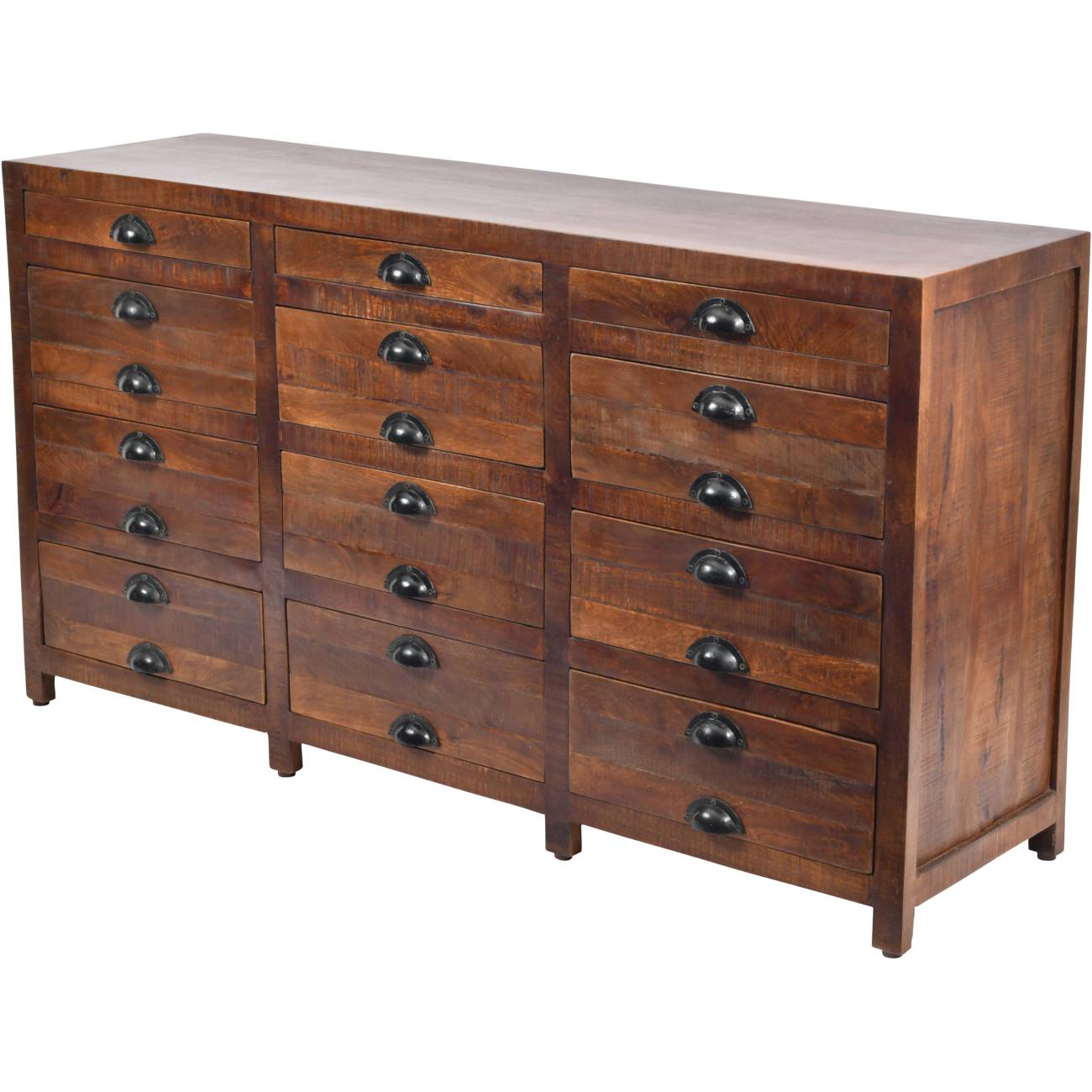 Apothecary Style Mango 12 Drawer Chest