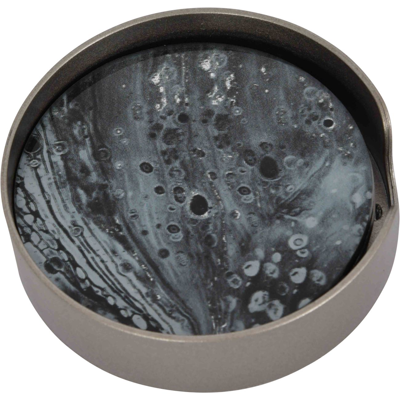 Ensemble de 4 sous-verres tourbillonnants monochromes