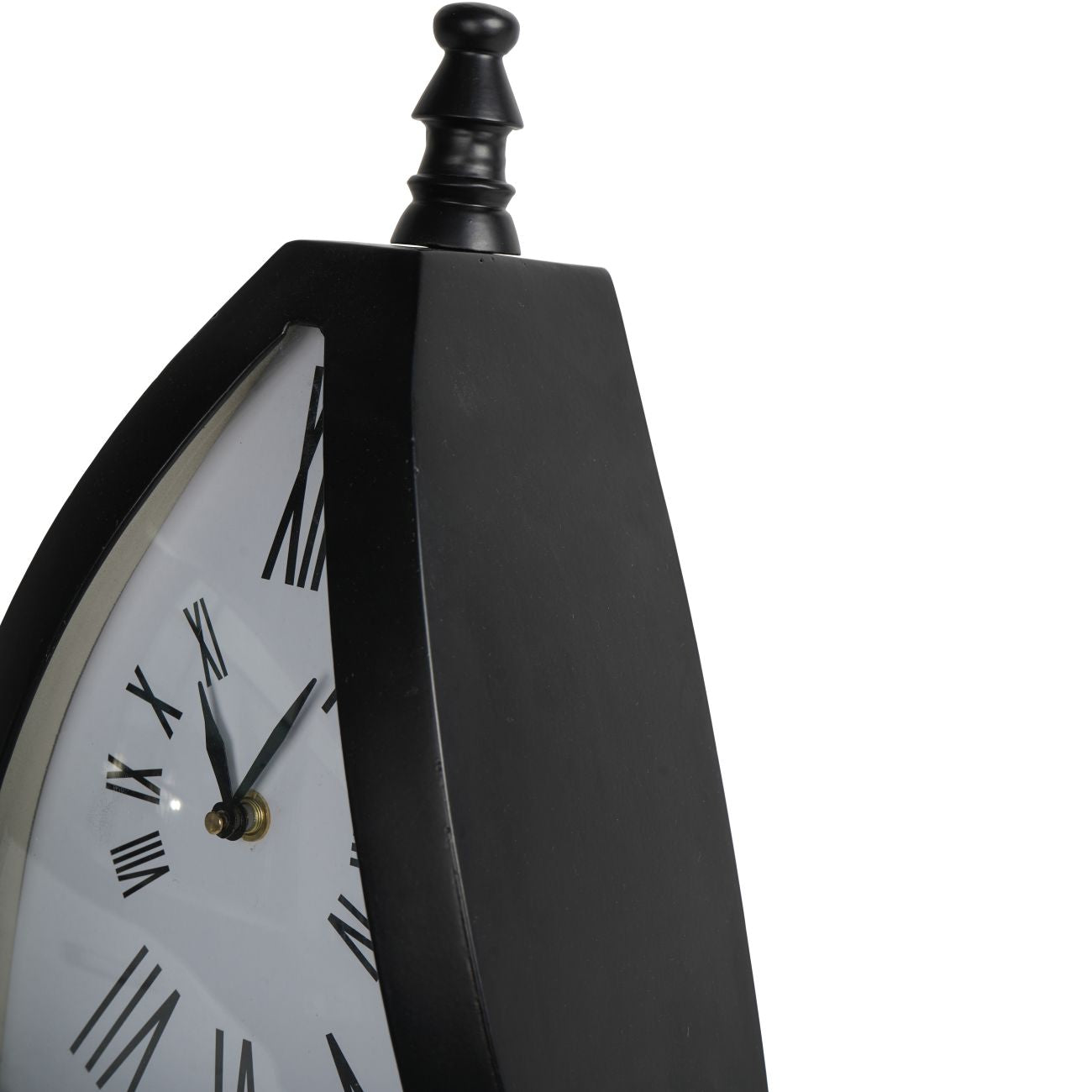 Pyramid Mantel Clock Black