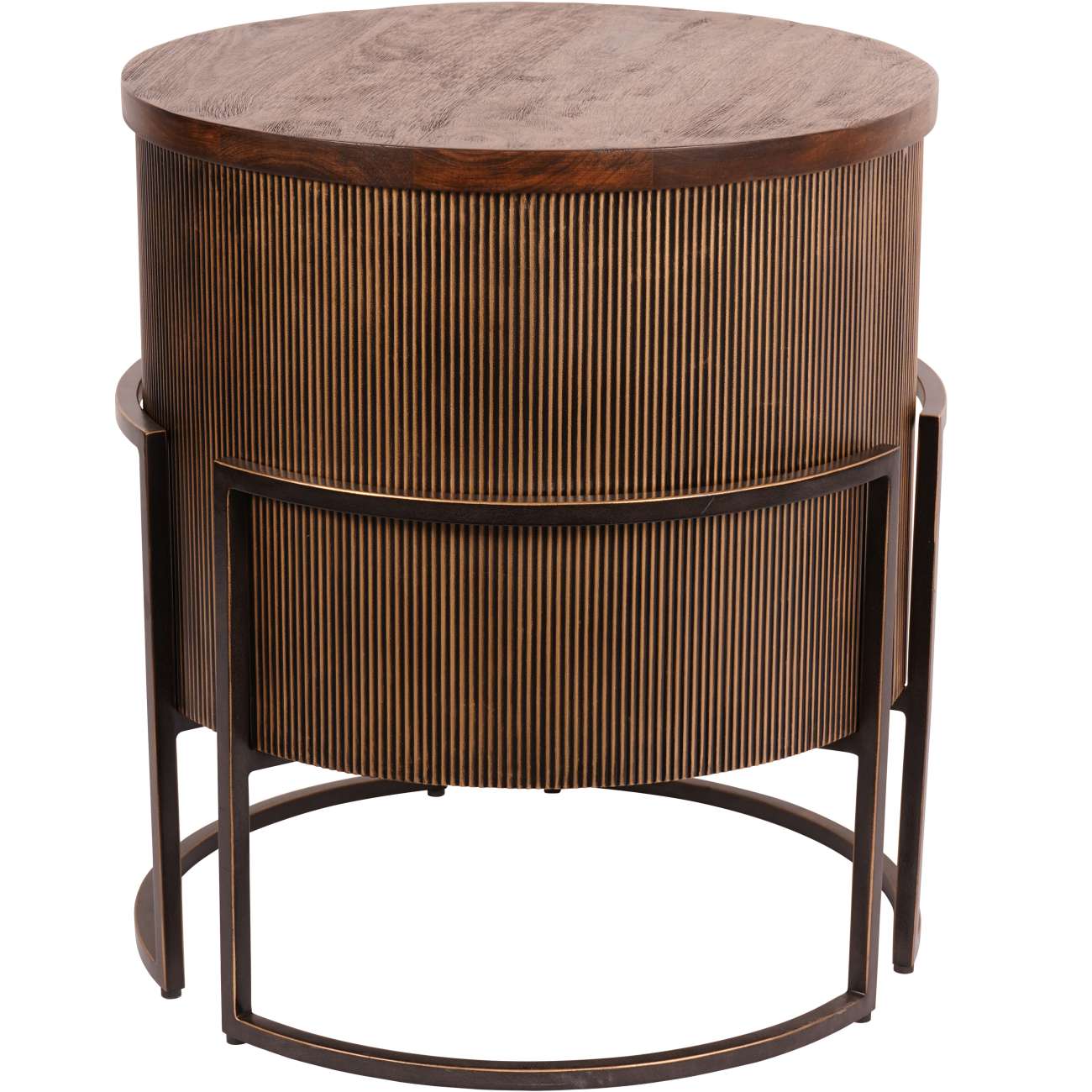 Wiener Antik-Goldatlas-Couchtisch mit Tablett