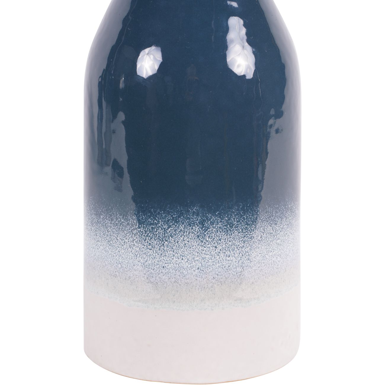 Laura Ashley Blue Laneham Stoneware Vase Medium