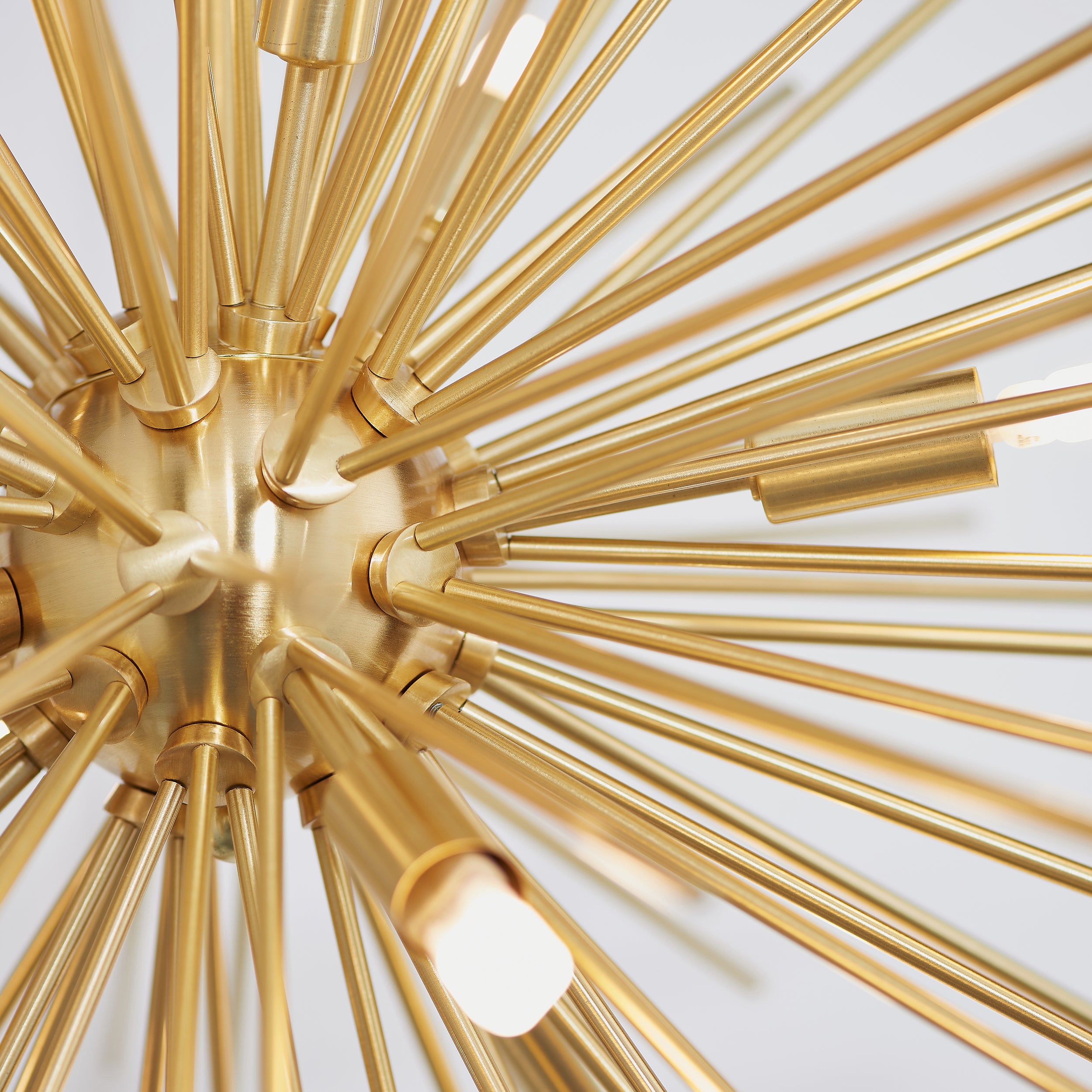 Brass 9 Light Sputnik Style Pendant