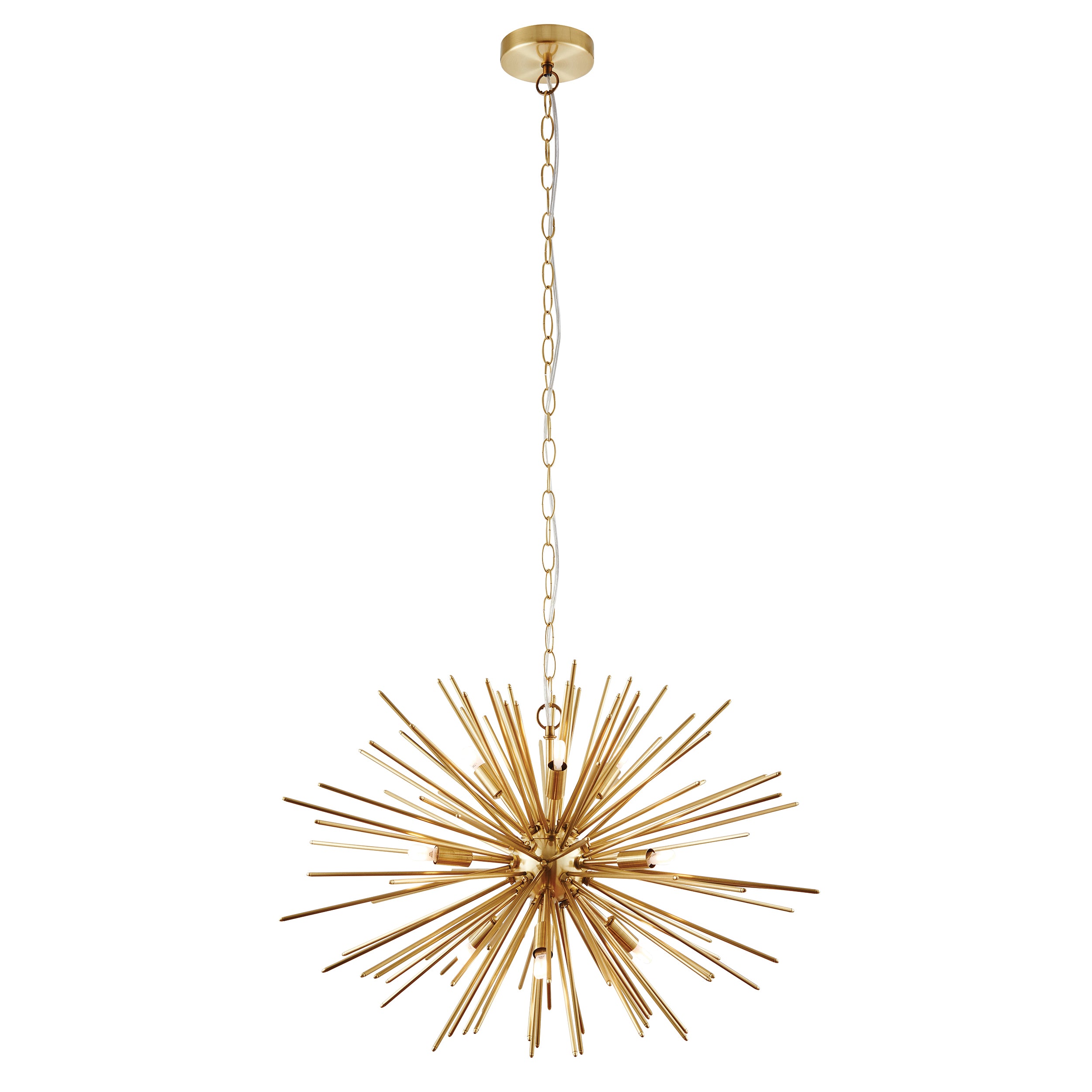 Brass 9 Light Sputnik Style Pendant