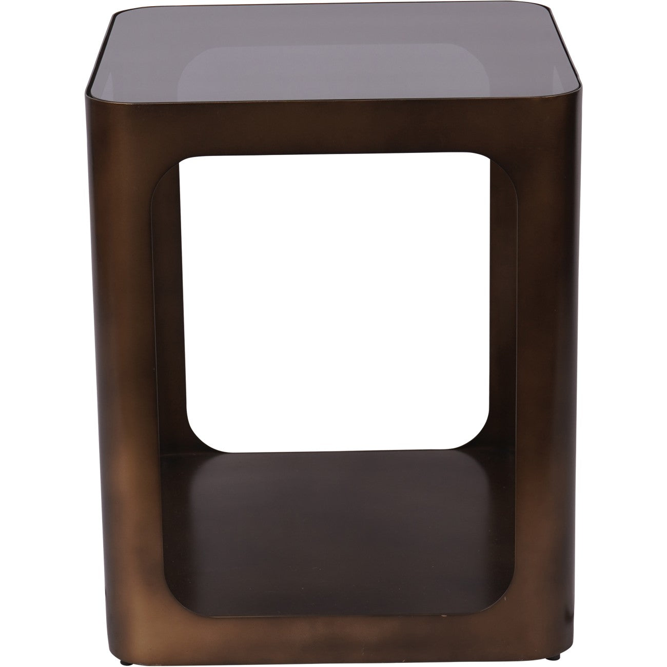 Monochromes Swirl-Set mit 2 Beistelltischen