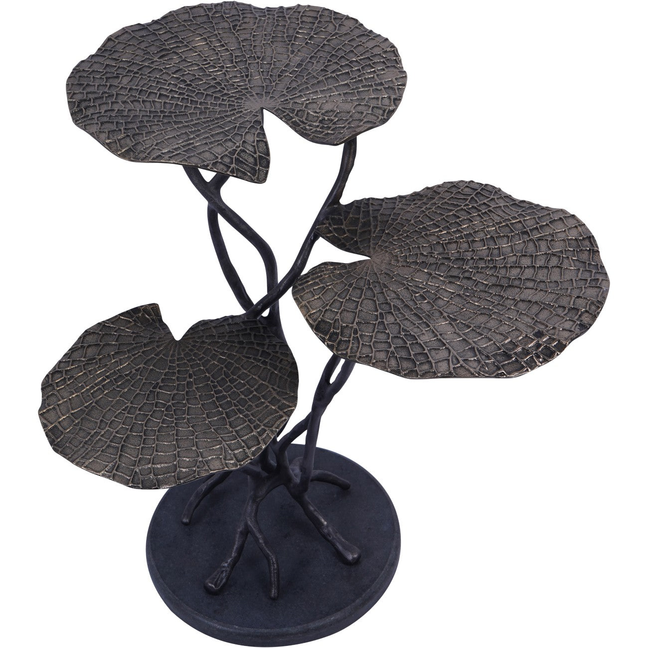 Wiener Antik-Goldatlas-Couchtisch mit Tablett