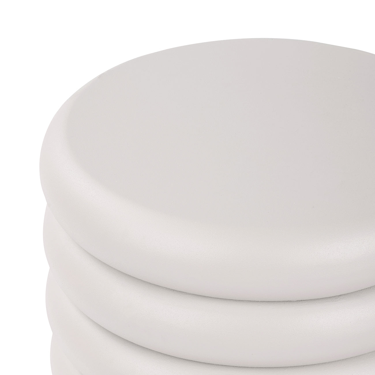 Ensemble de 2 tables d'appoint à plateau monochrome Swirl