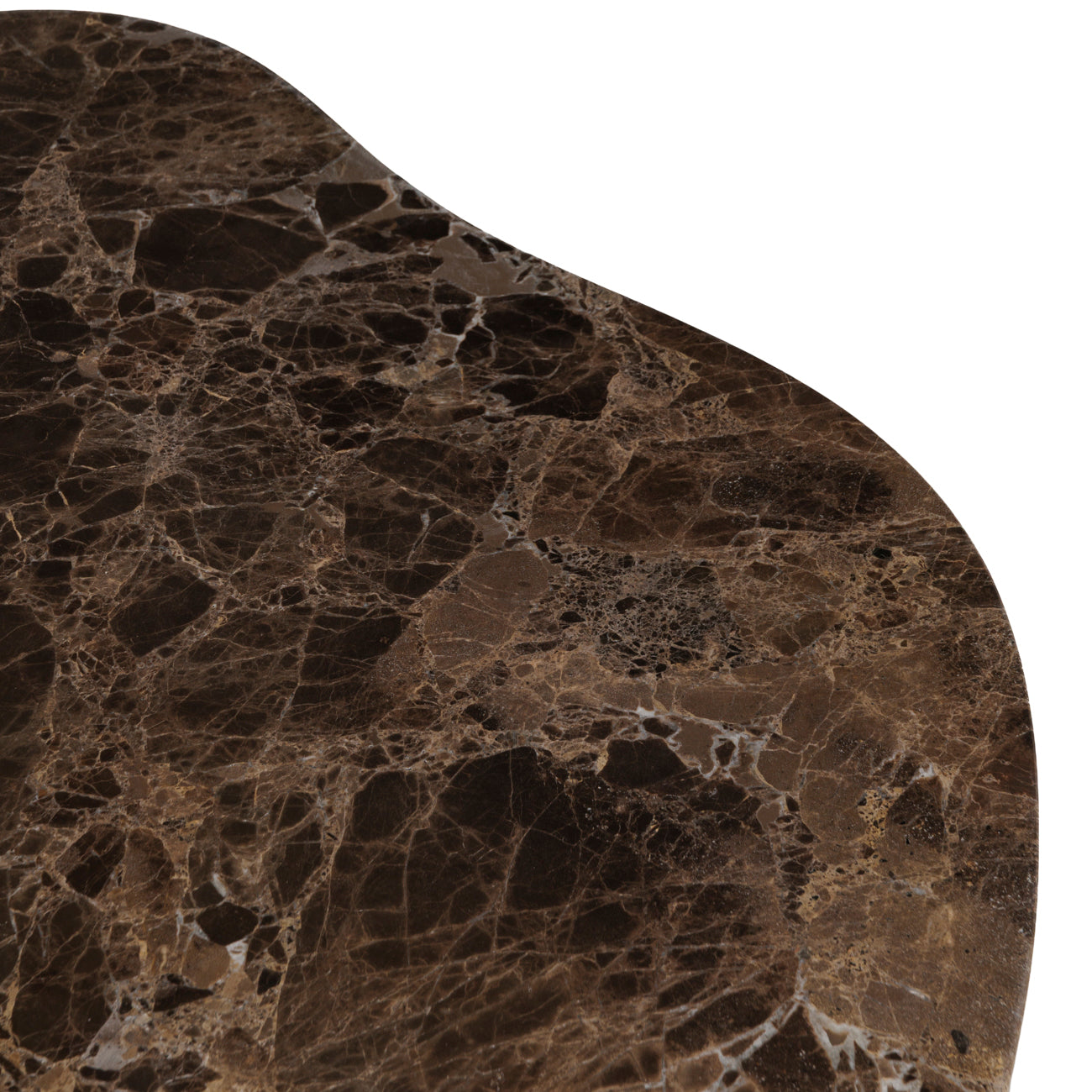 Belvedere Aged Gold Set aus 2 zusammensetzbaren Couchtischen mit Marmor und getöntem Glas