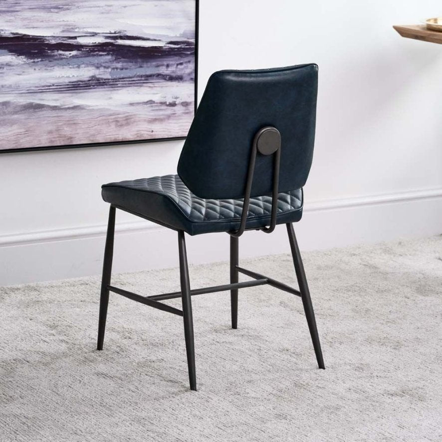 Dalton Dining Chair Dark Blue - Pair