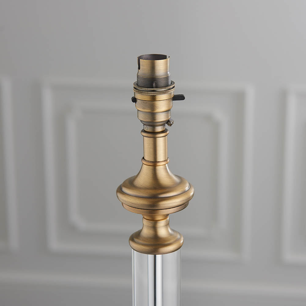 Rechteckige Tischlampe Schwarz