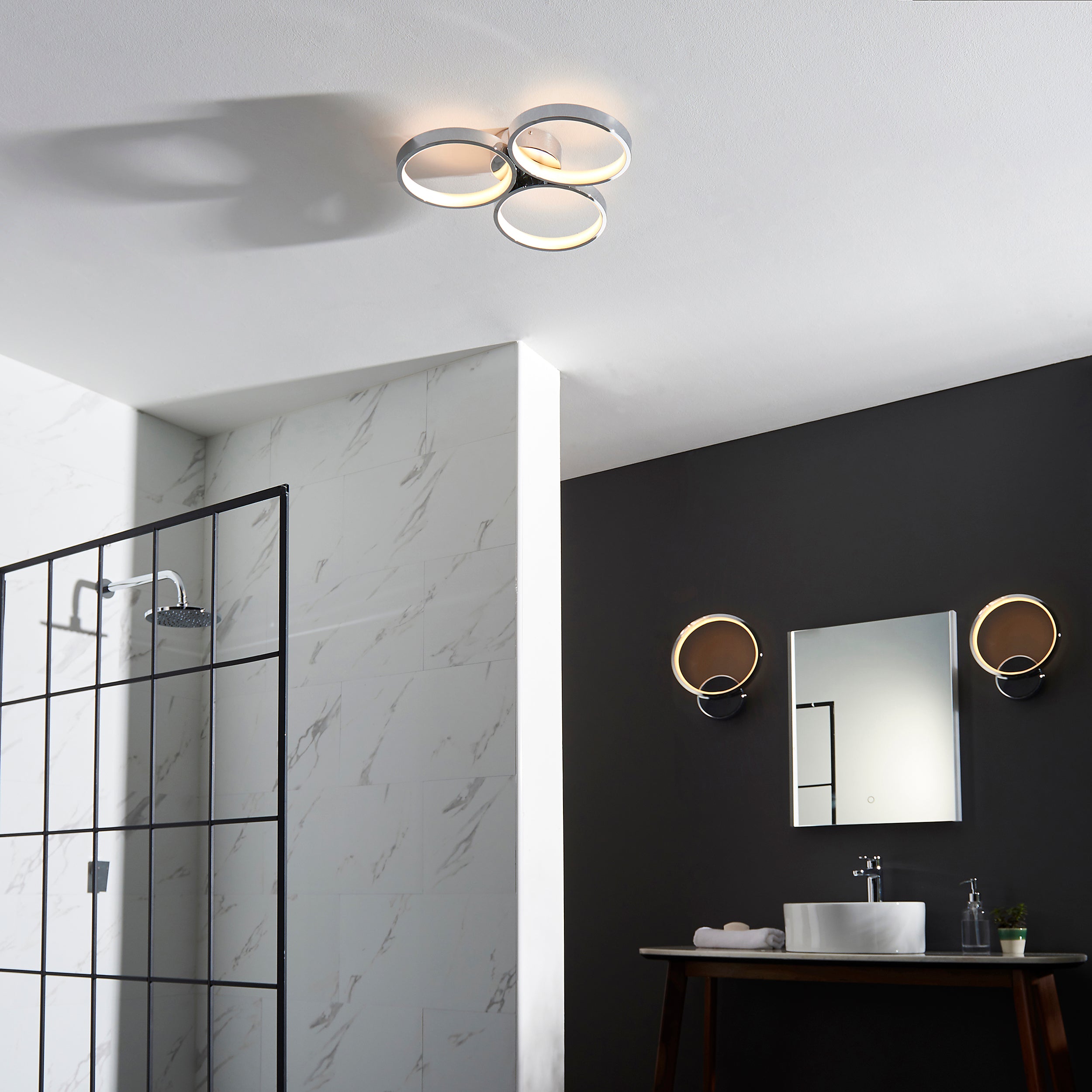 Geometric Hoop Bathroom LED Light