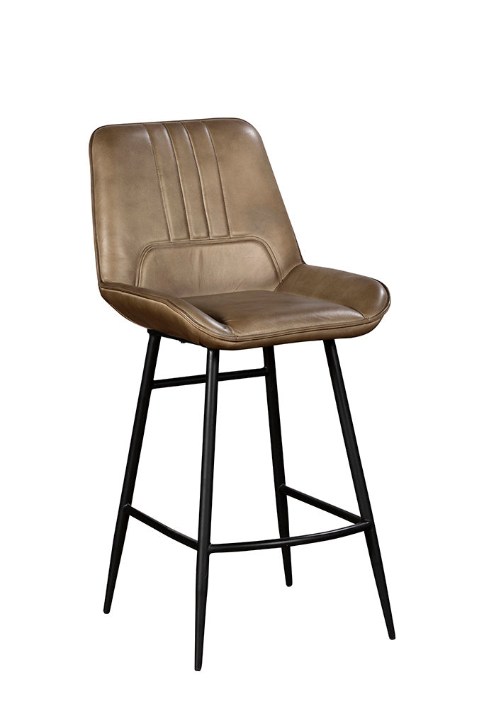 Buff Khaki Bar Stool - Pair