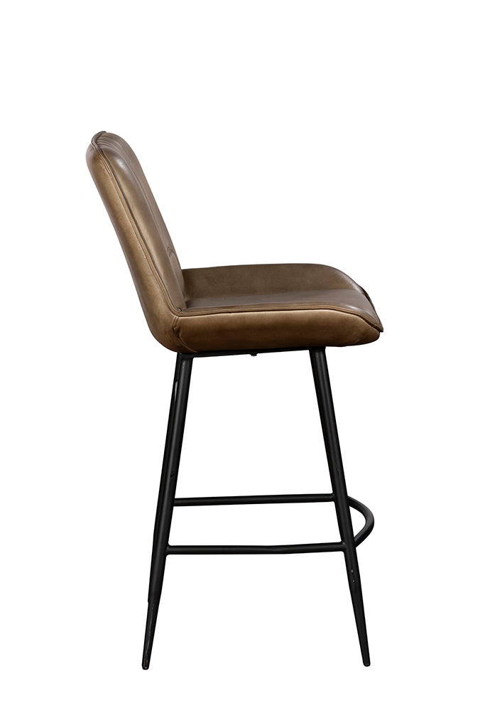 Buff Khaki Bar Stool - Pair