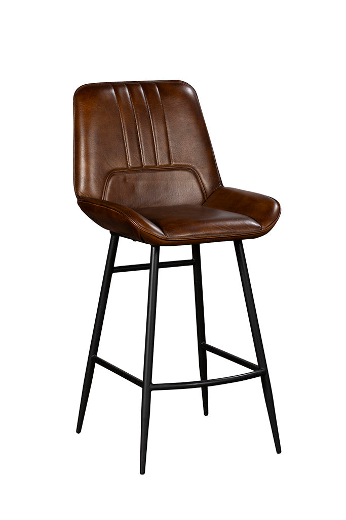 Buff Umber Bar Stool - Pair